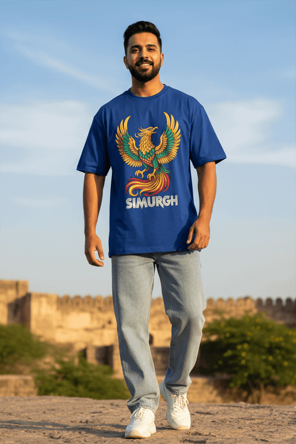 The Simurgh Legend | Premium Oversized Graphic Tee - NextWear.pk